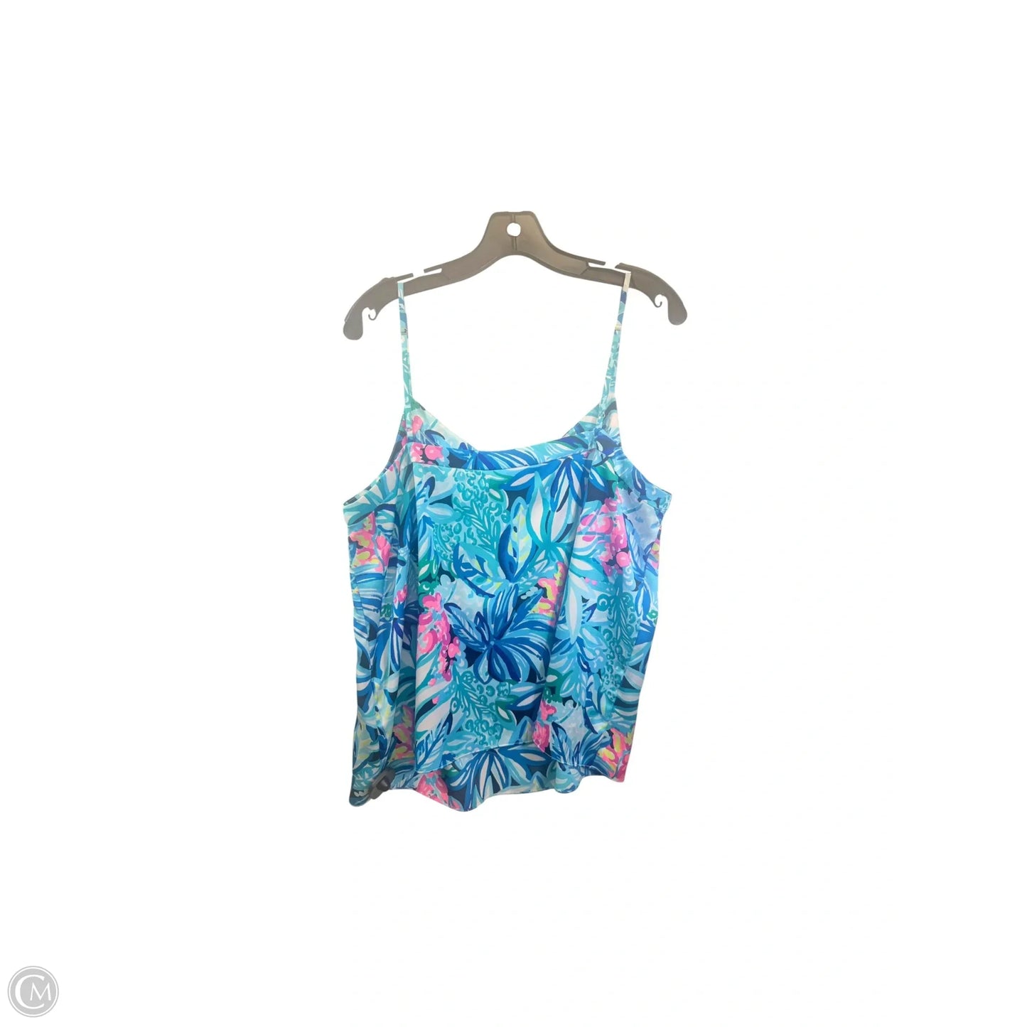 Top Sleeveless Designer By Lilly Pulitzer In Black & Blue, Size: Xl