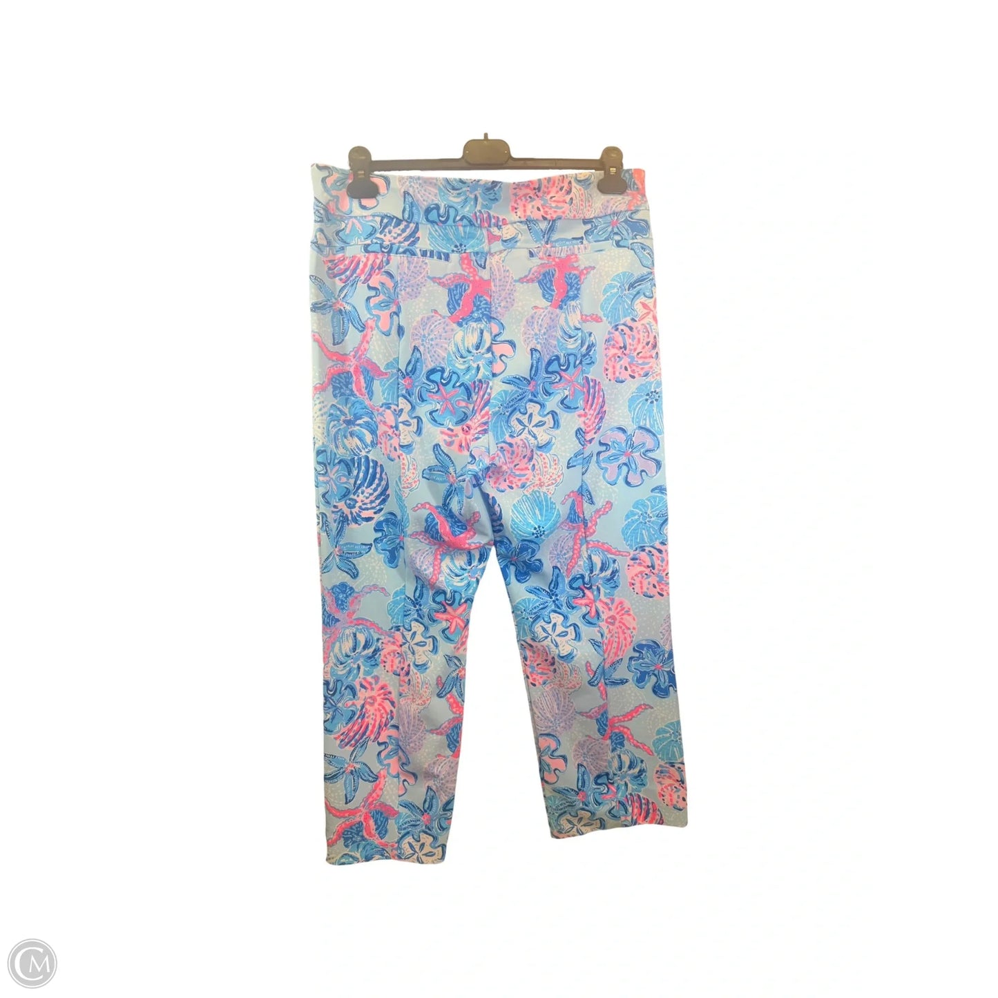 Pants Designer By Lilly Pulitzer In Blue & Pink, Size: 14