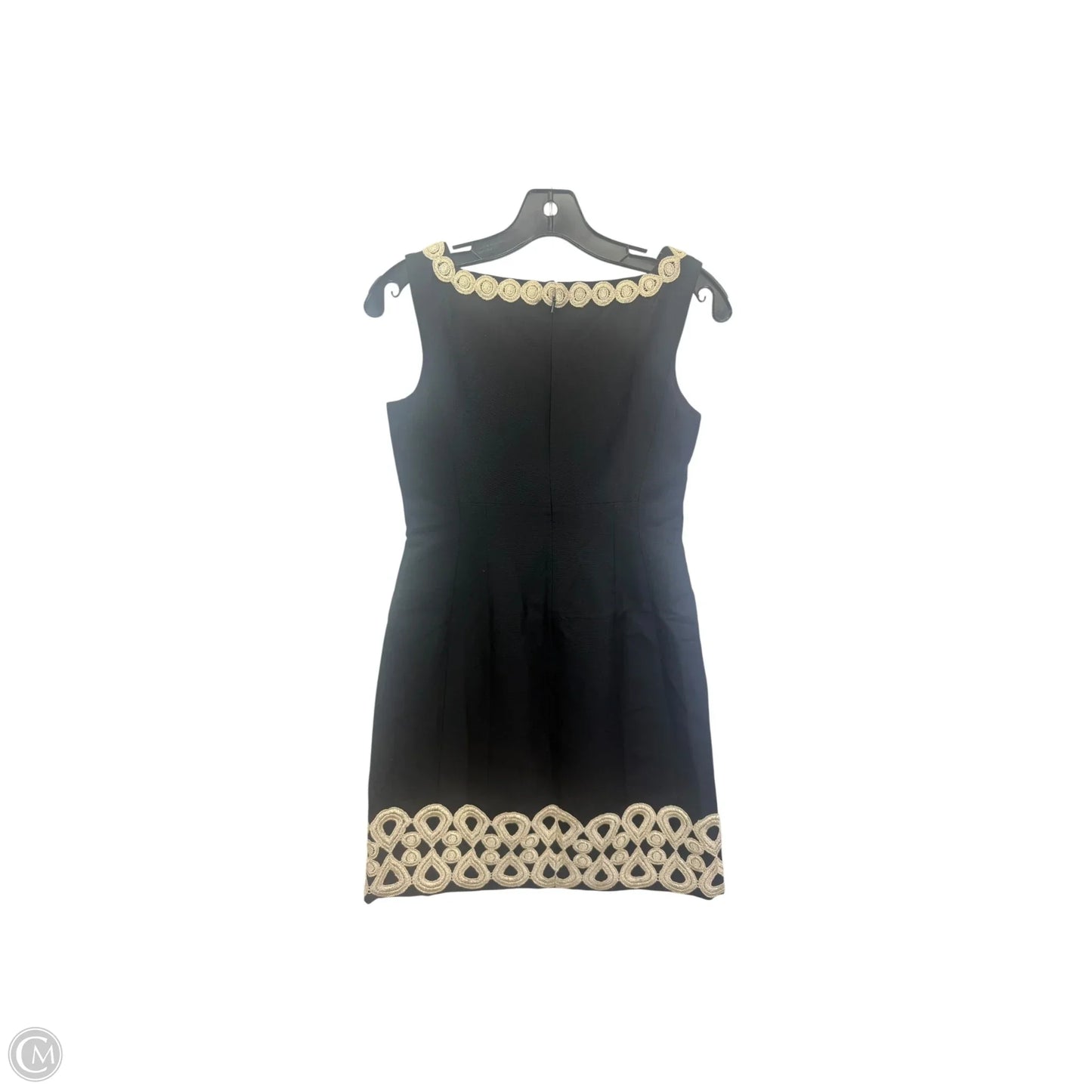 Dress Designer By Lilly Pulitzer In Black & Gold, Size: 0