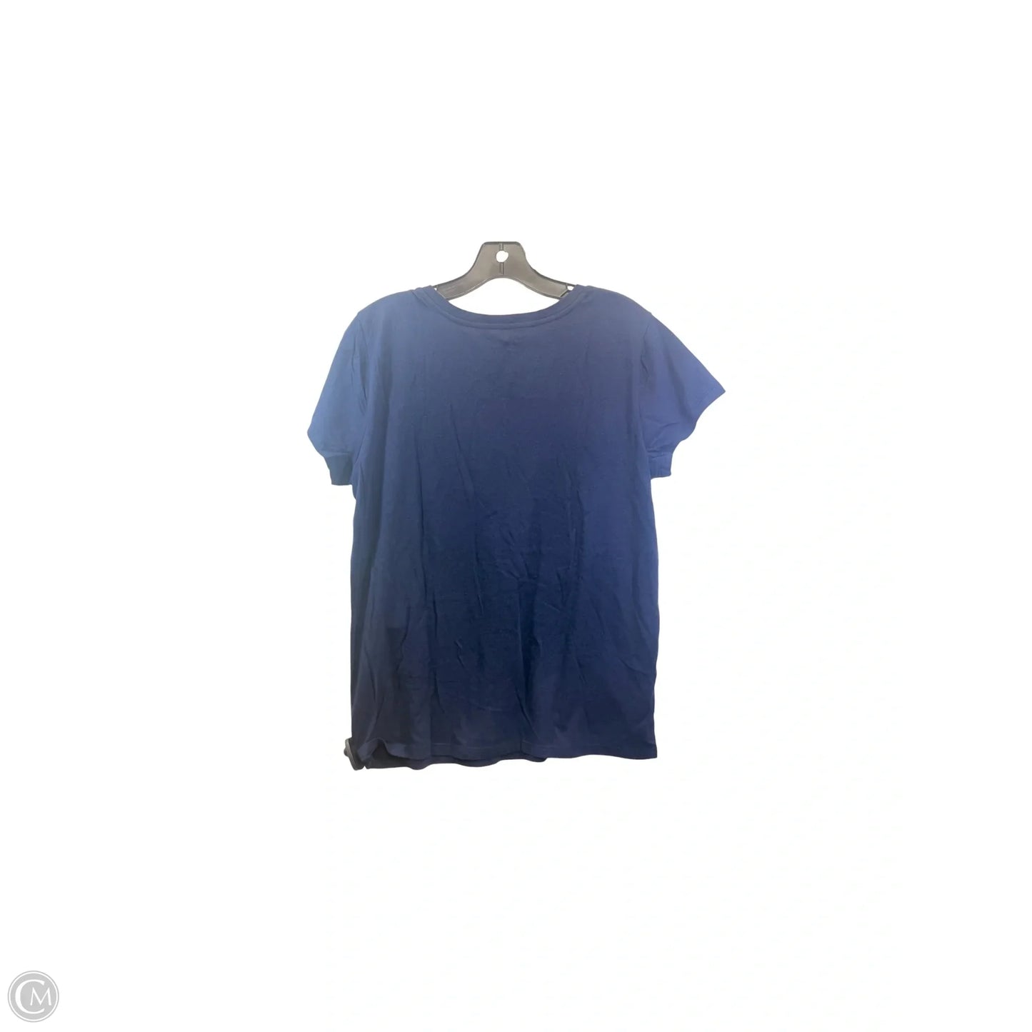 Top Short Sleeve By Gap In Navy, Size: L