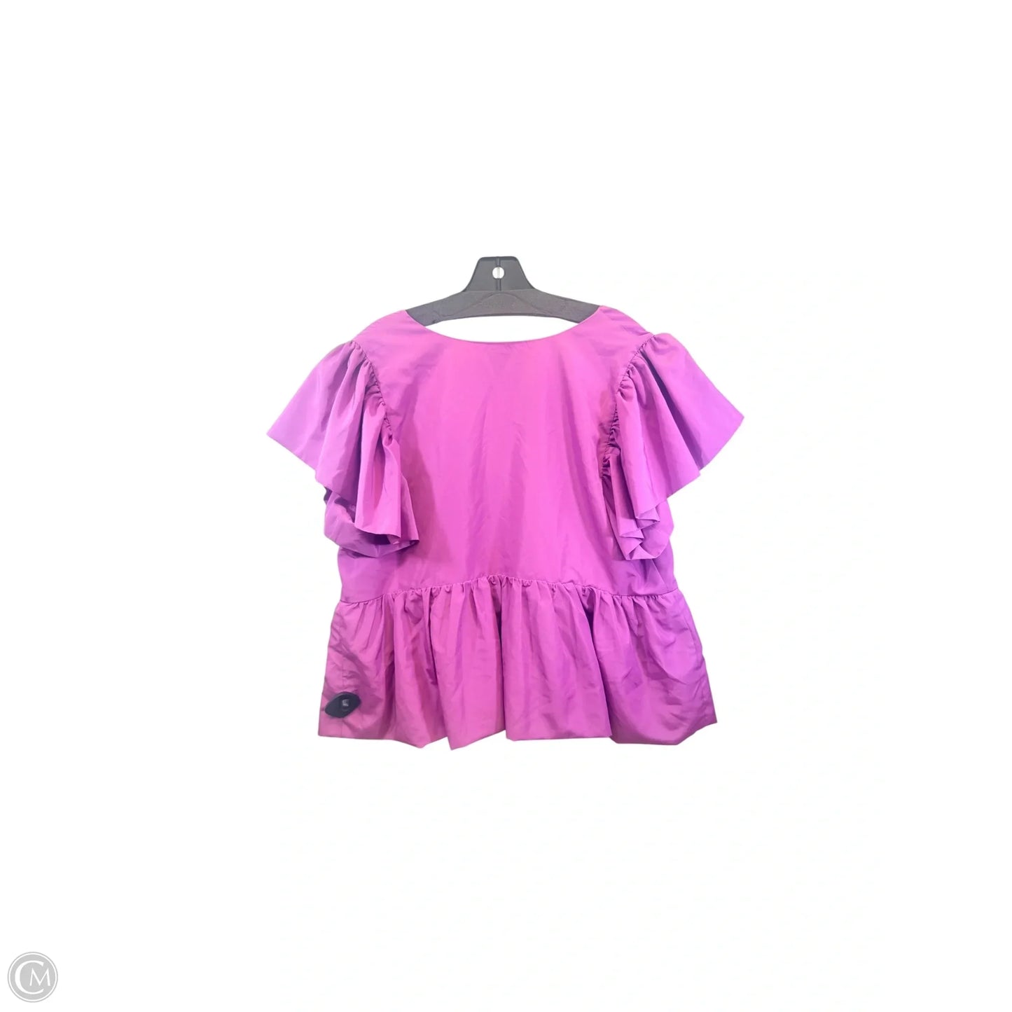 Top Short Sleeve By Express In Purple, Size: Xl
