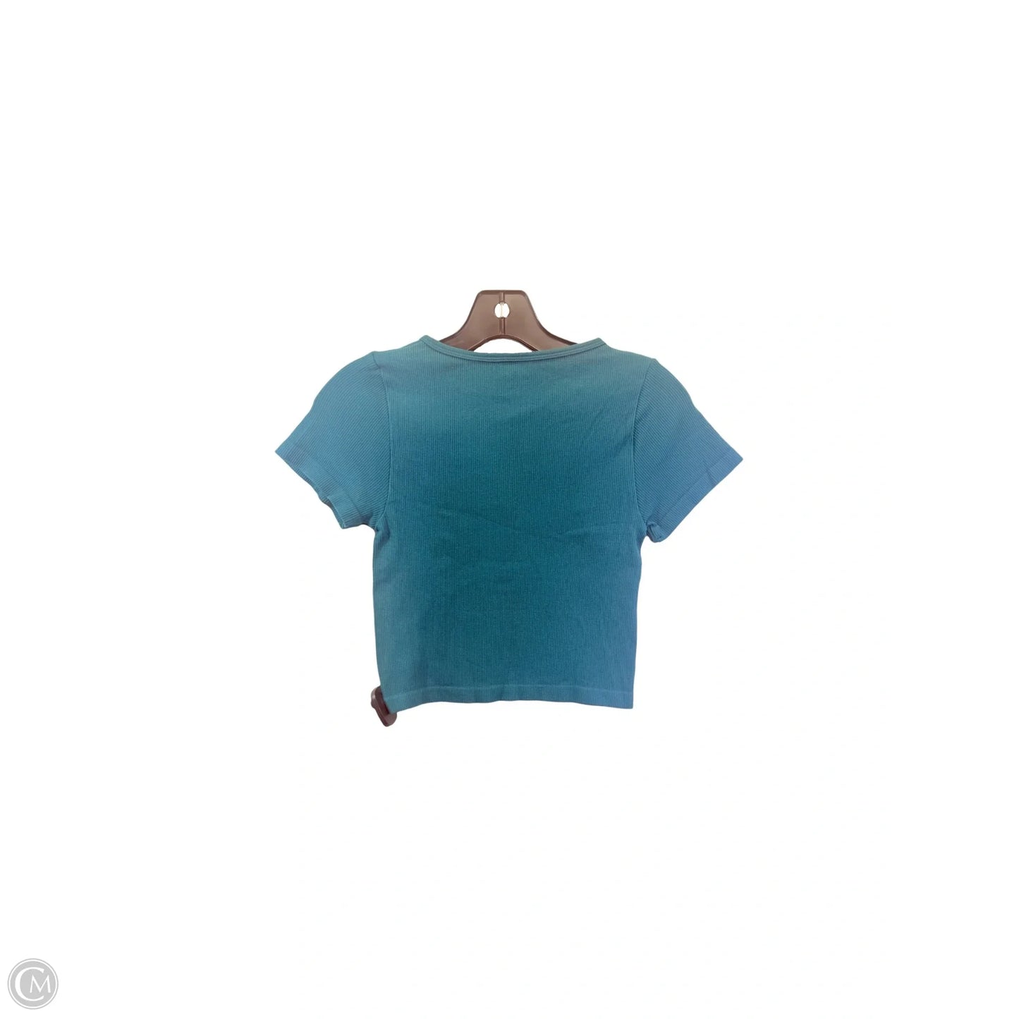 Top Short Sleeve Basic By Aura In Green, Size: M