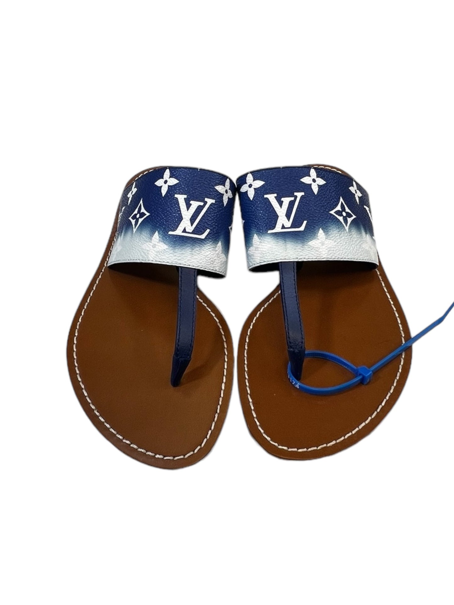 Black & White Sandals Designer Louis Vuitton, Size 6.5