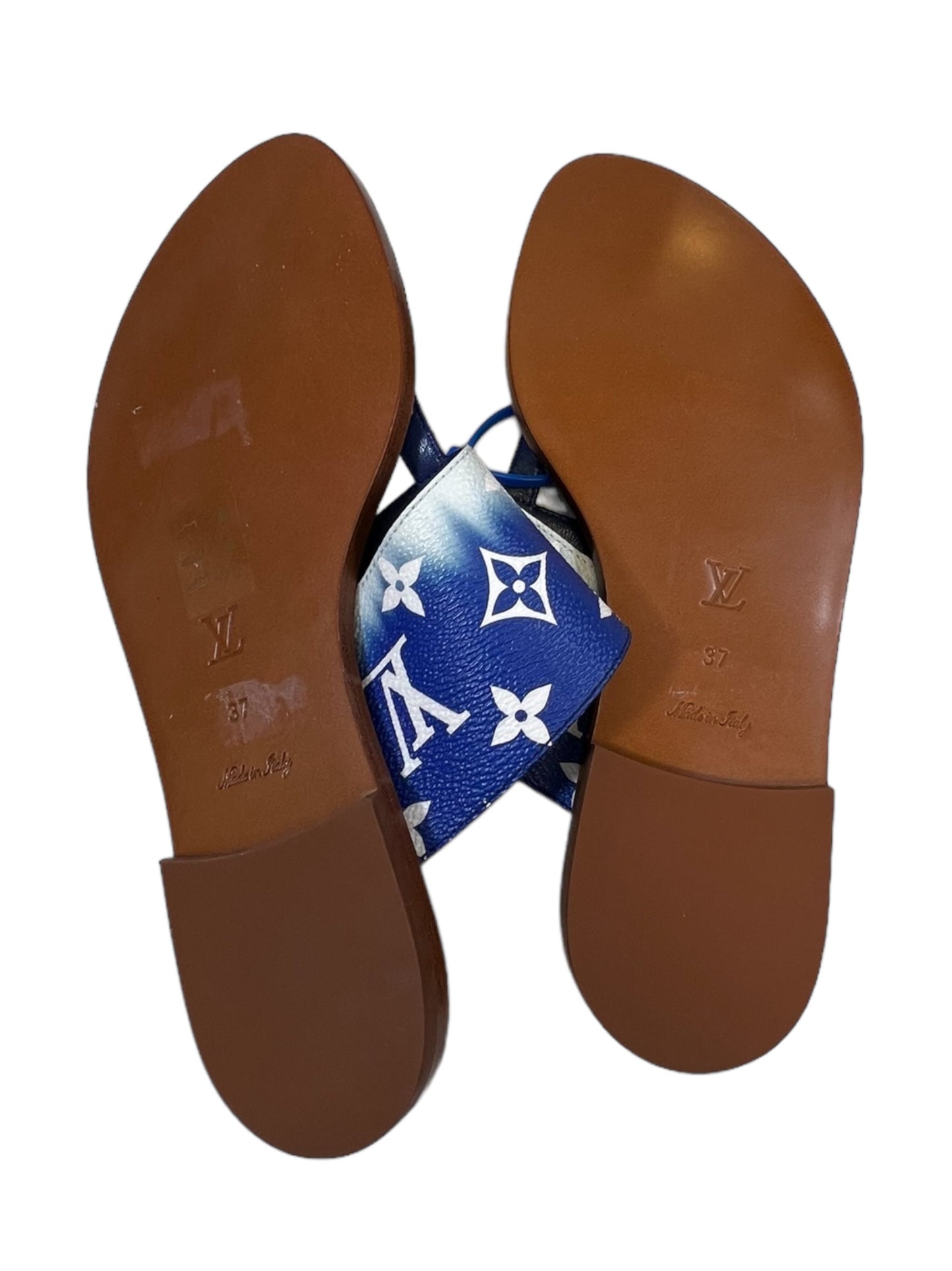 Black & White Sandals Designer Louis Vuitton, Size 6.5