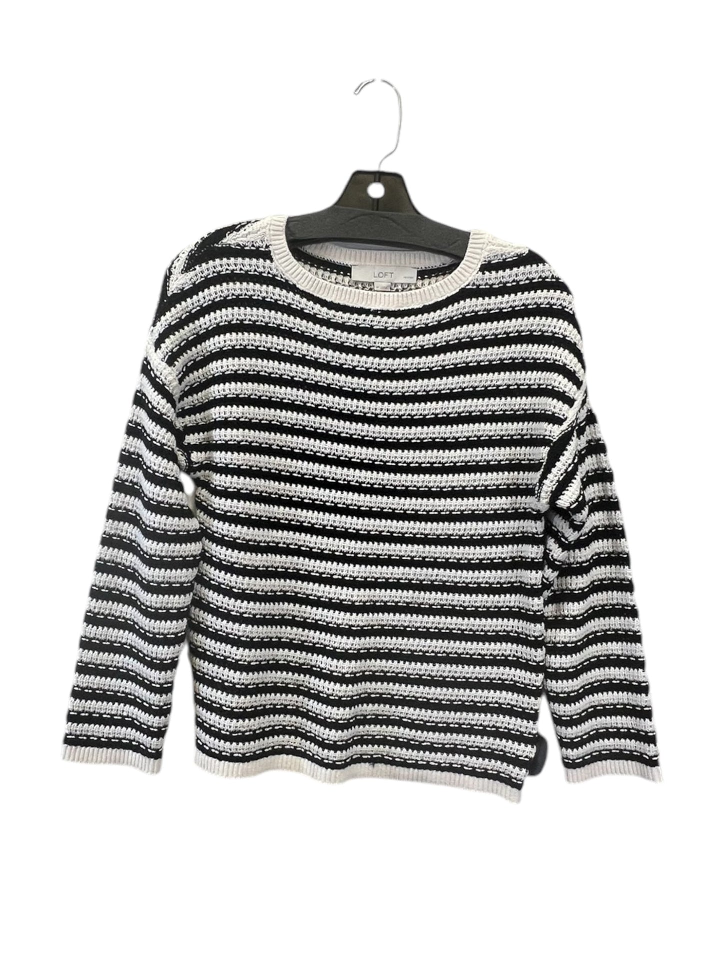 SWEATER LOFT in BLACK & WHITE, Size: PETITE S