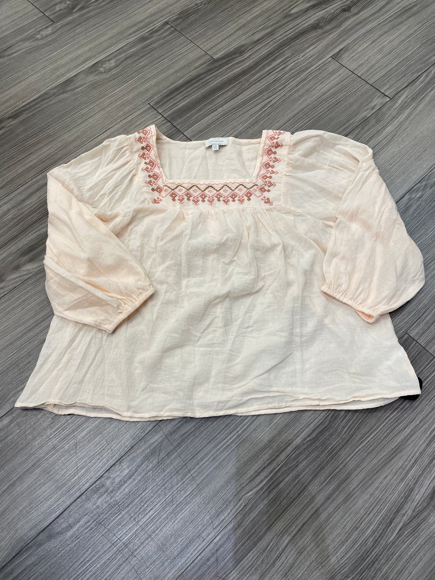 Top 3/4 Sleeve By Lucky Brand Size: M