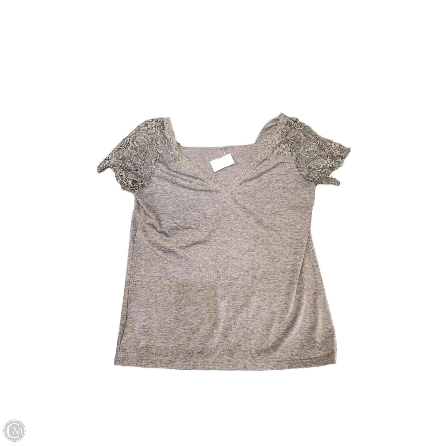 Top Short Sleeve By Clothes Mentor In Brown, Size: M