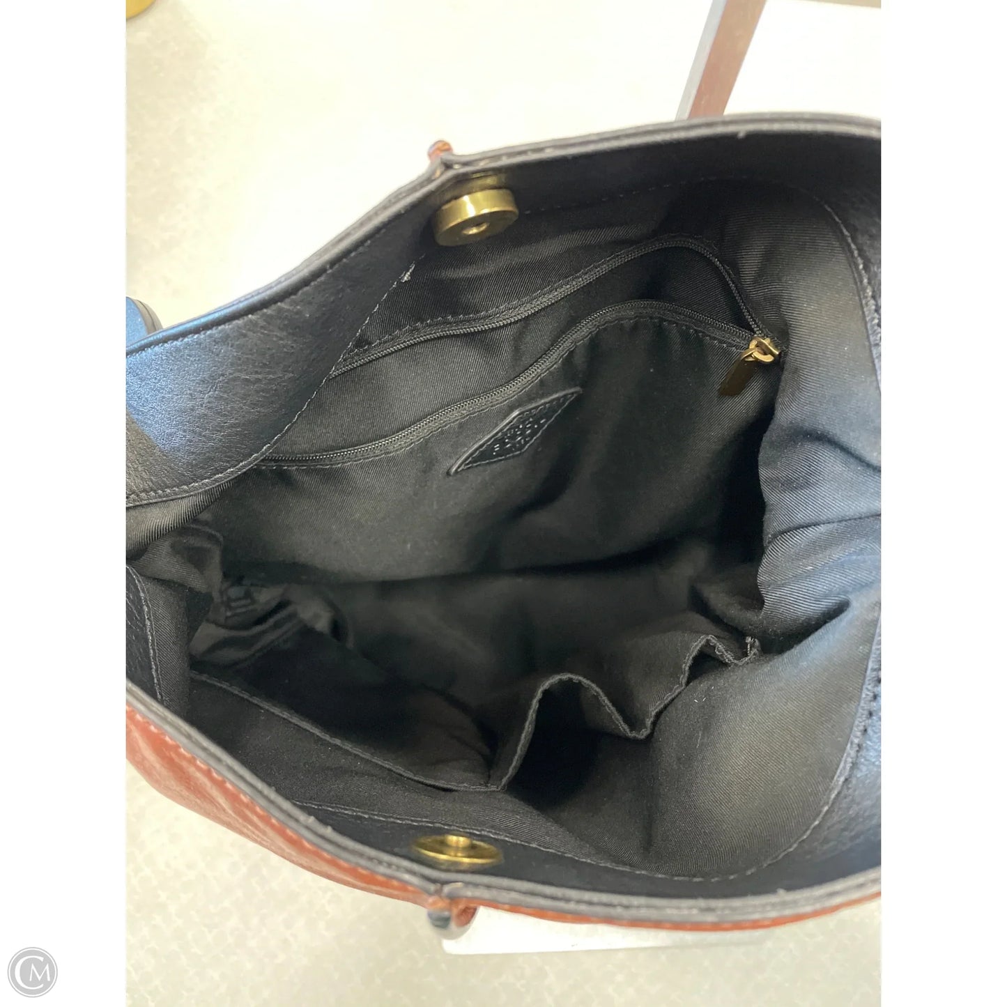 Crossbody Leather By Fossil, Size: Medium