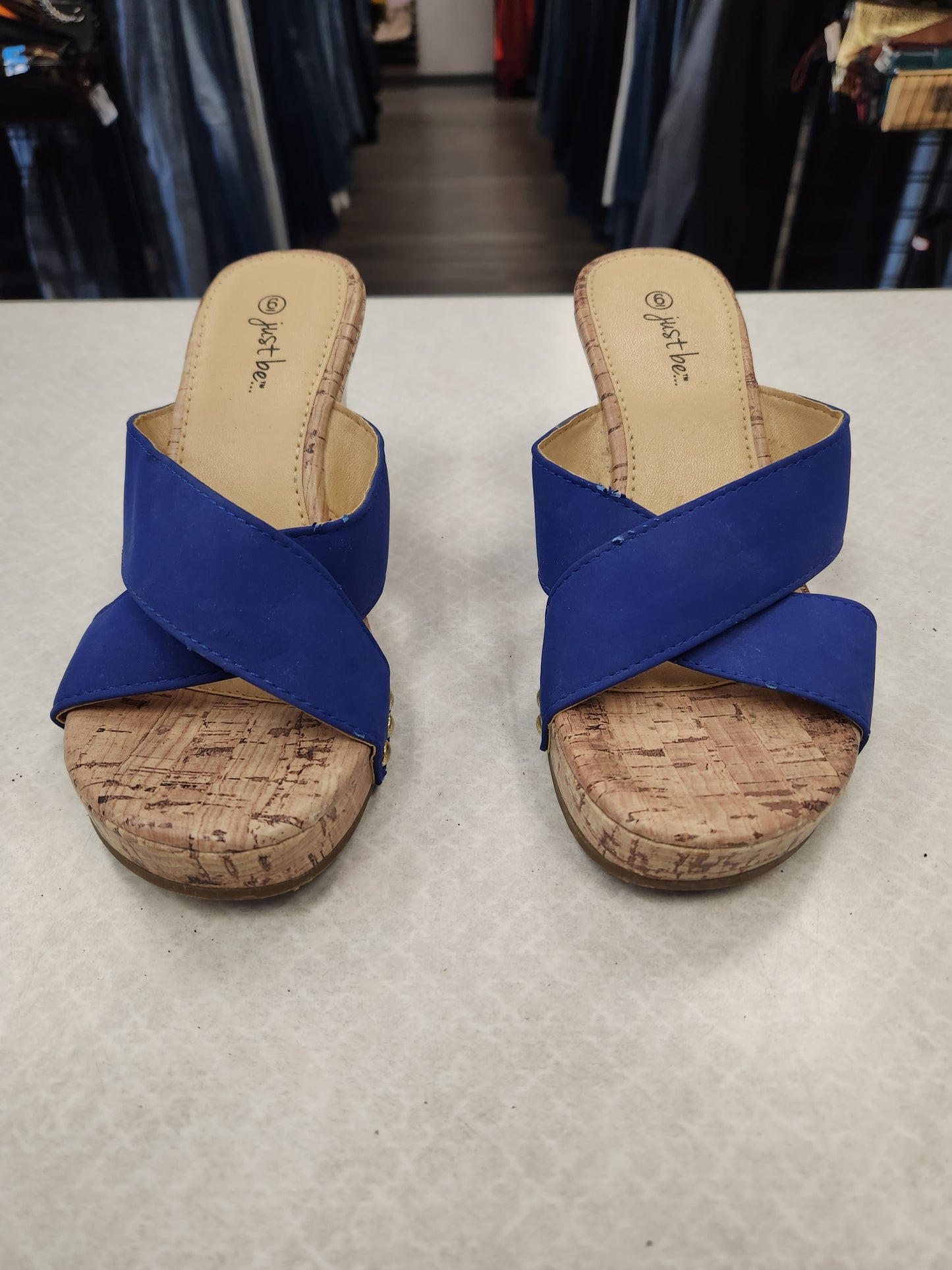 Sandals Heels Wedge By Just Be Size: 6