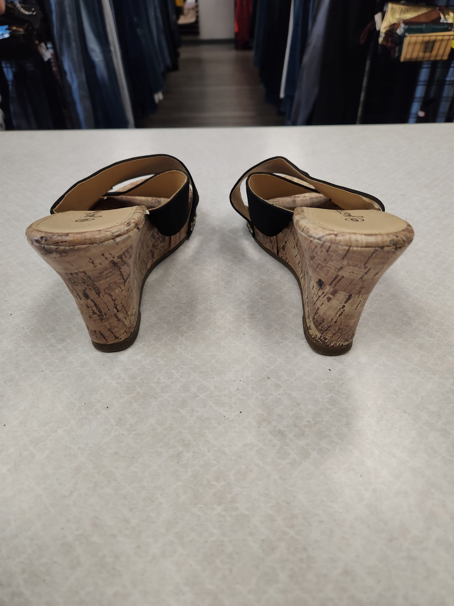 Sandals Heels Wedge By Just Be Size: 6