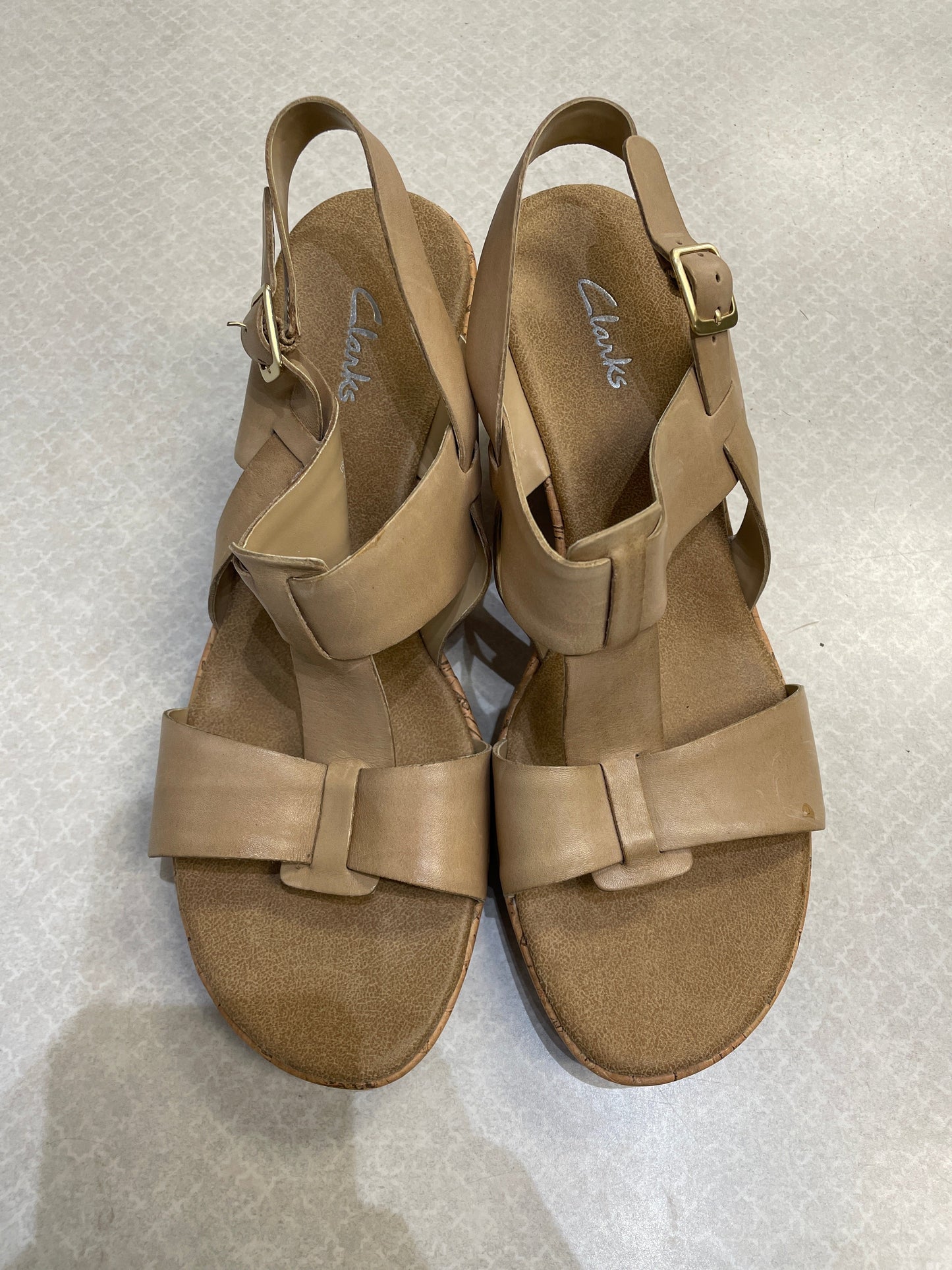 Sandals Heels Block By Clarks Size: 11