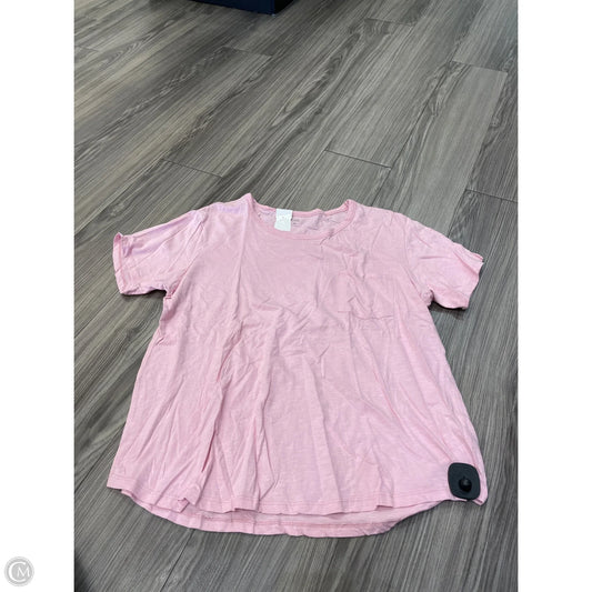 Top Short Sleeve By Ana In Pink, Size: 2x