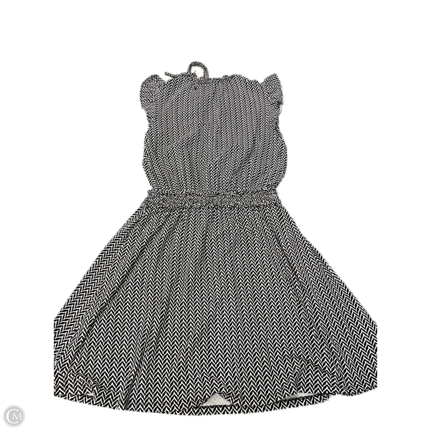 Dress Casual Midi By Loft In Black & White, Size: Sp