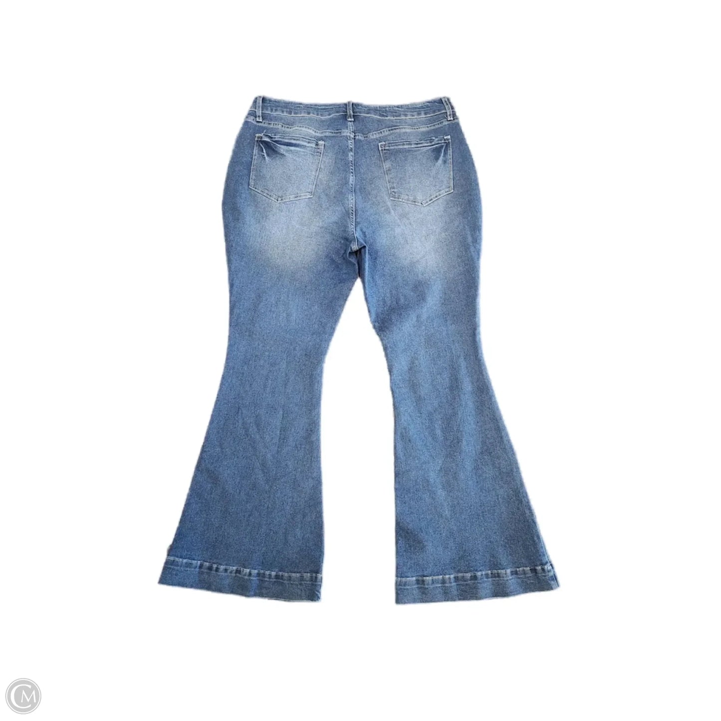Jeans Flared By Clothes Mentor In Blue, Size: 3x