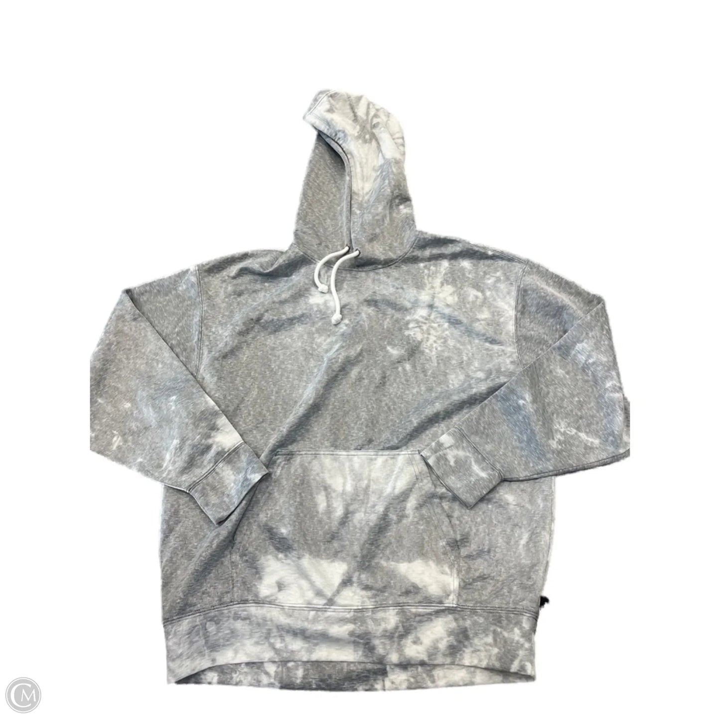 Sweatshirt Hoodie By Nike In Grey, Size: S