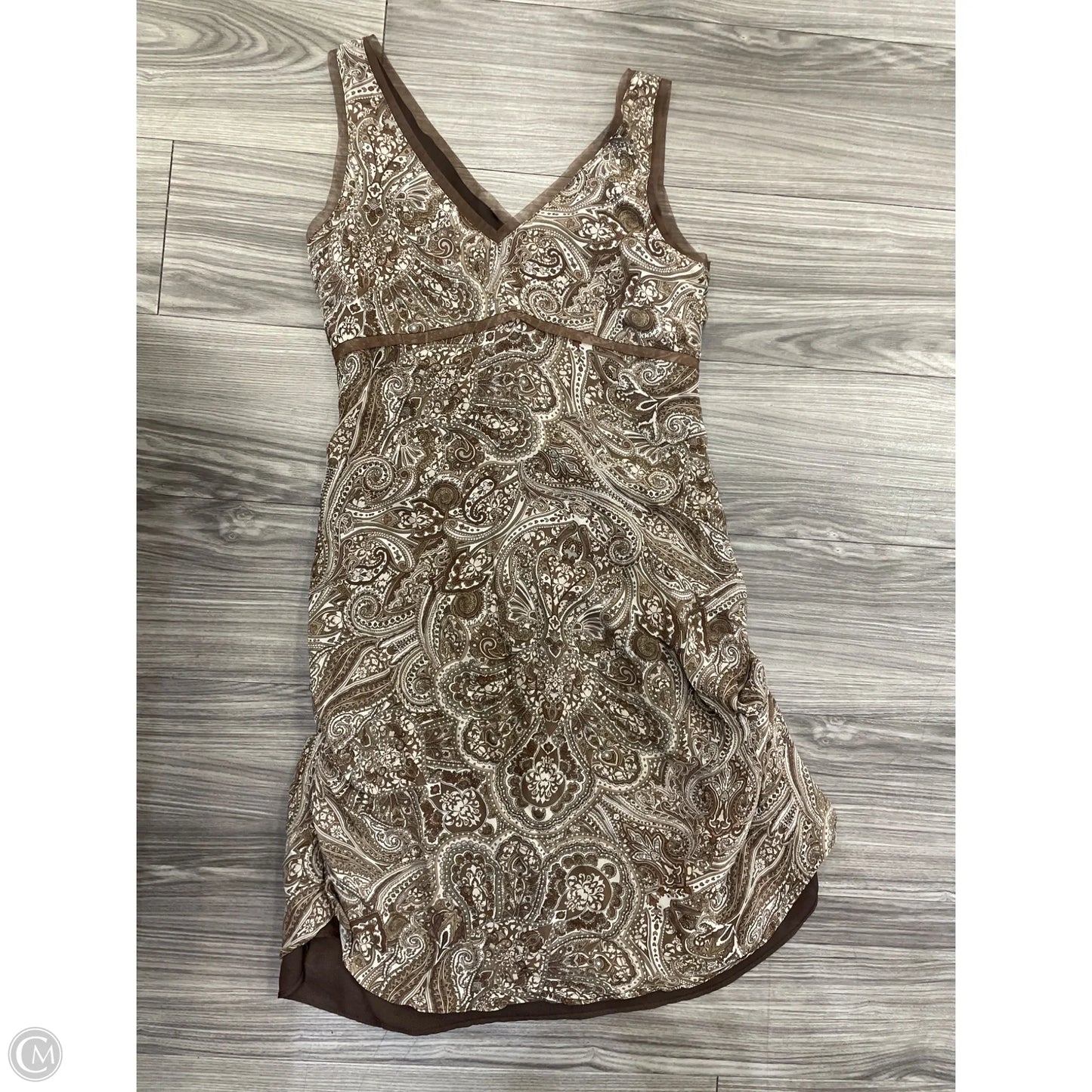 Dress Party Midi By Old Navy In Brown & Tan, Size: 6