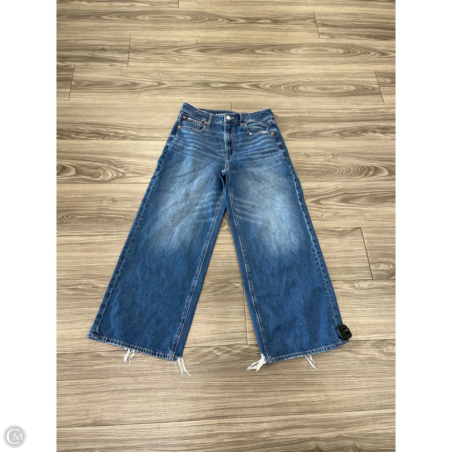 Jeans Wide Leg By American Eagle In Blue, Size: 2