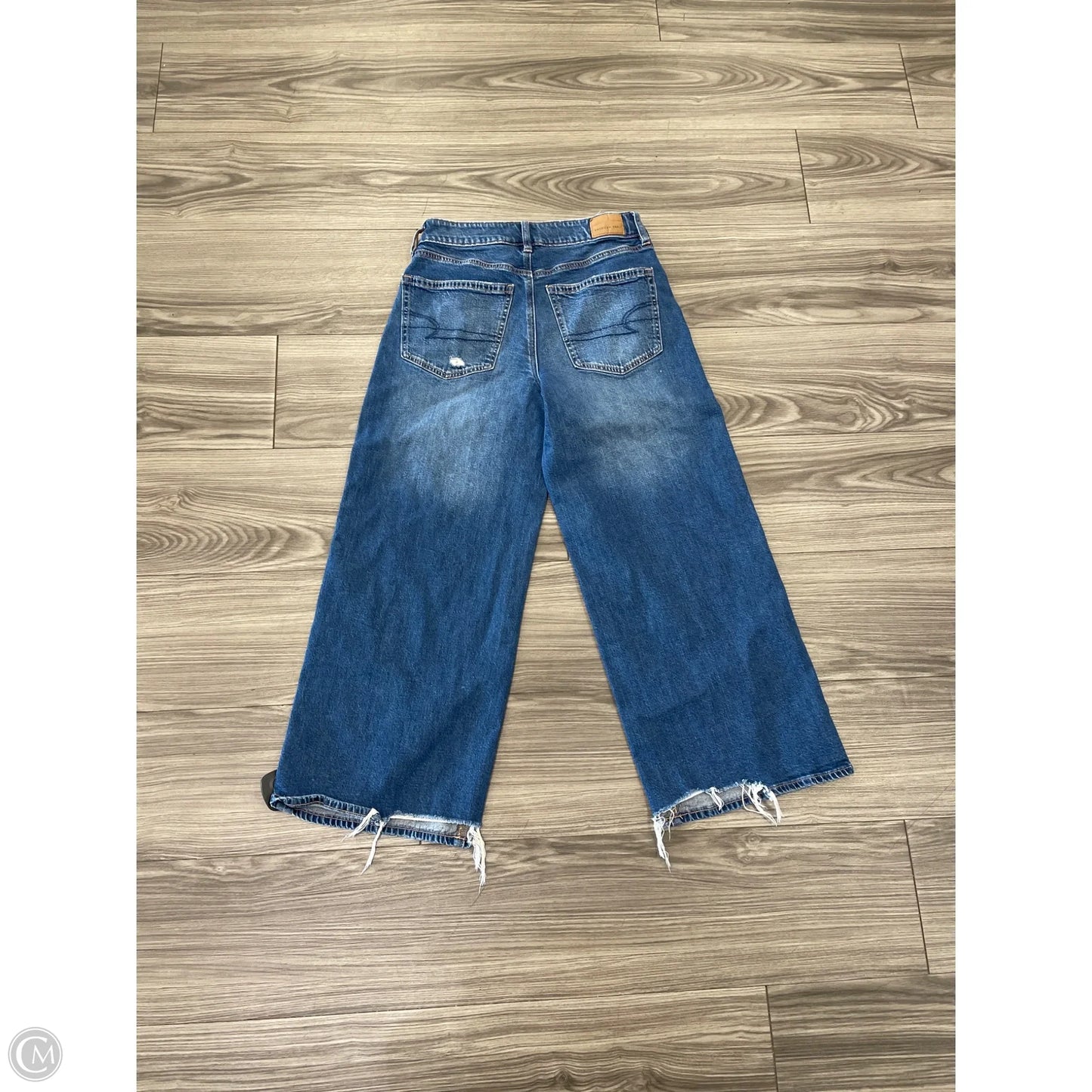 Jeans Wide Leg By American Eagle In Blue, Size: 2