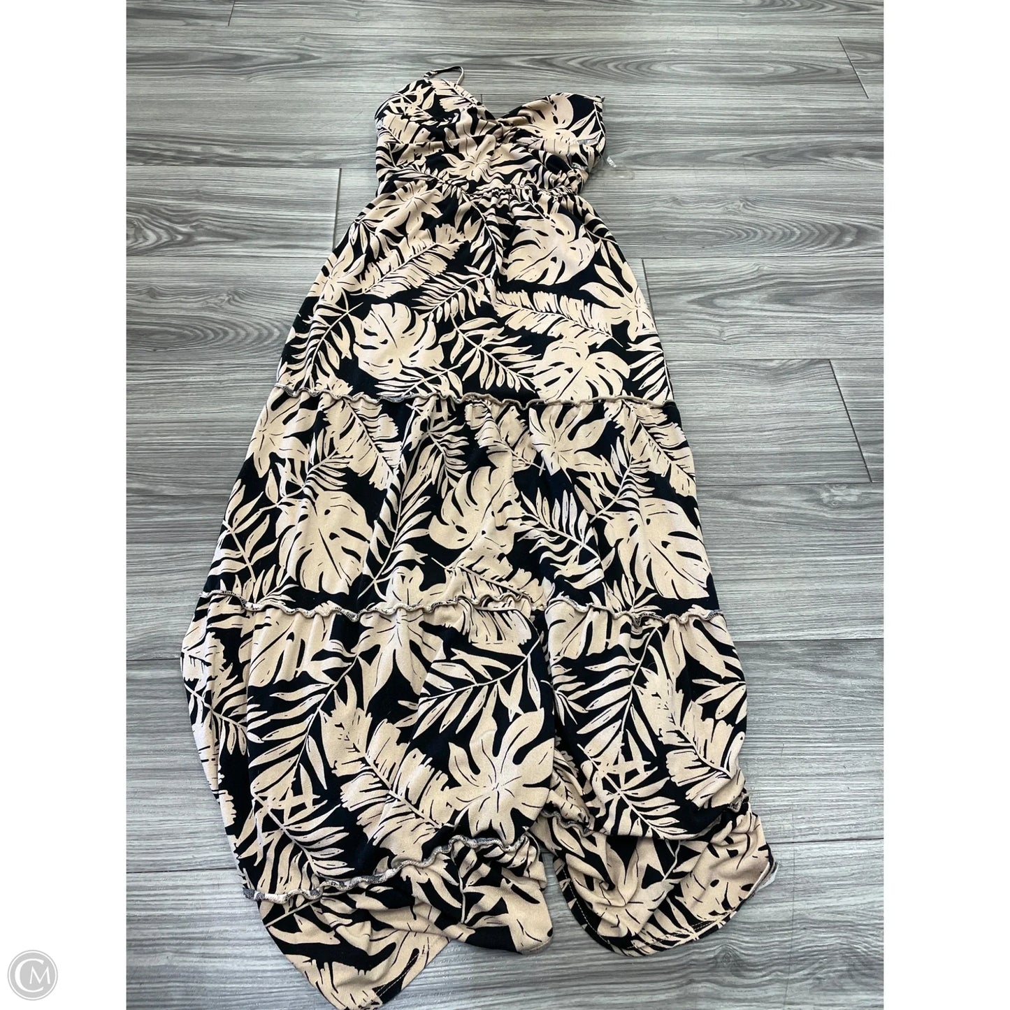 Dress Casual Maxi By No Boundaries In Black & Tan, Size: S