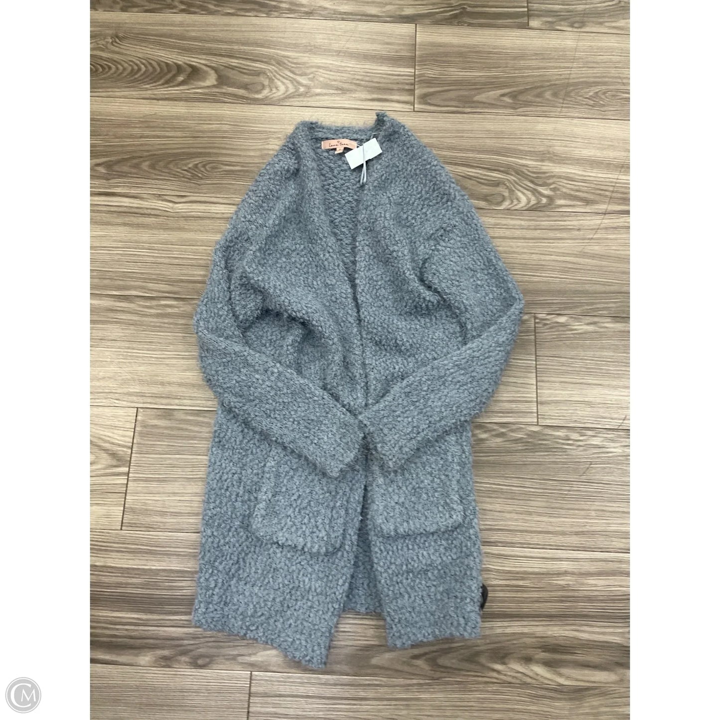 Sweater Cardigan By Love Tree In Blue, Size: S