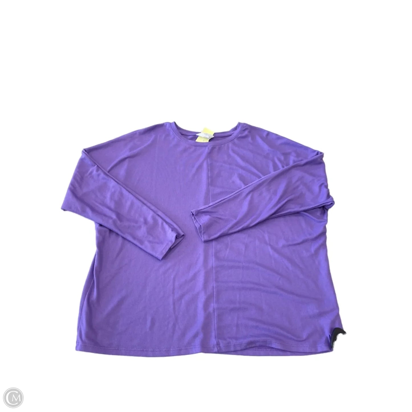 Top Long Sleeve By Time And Tru In Purple, Size: L