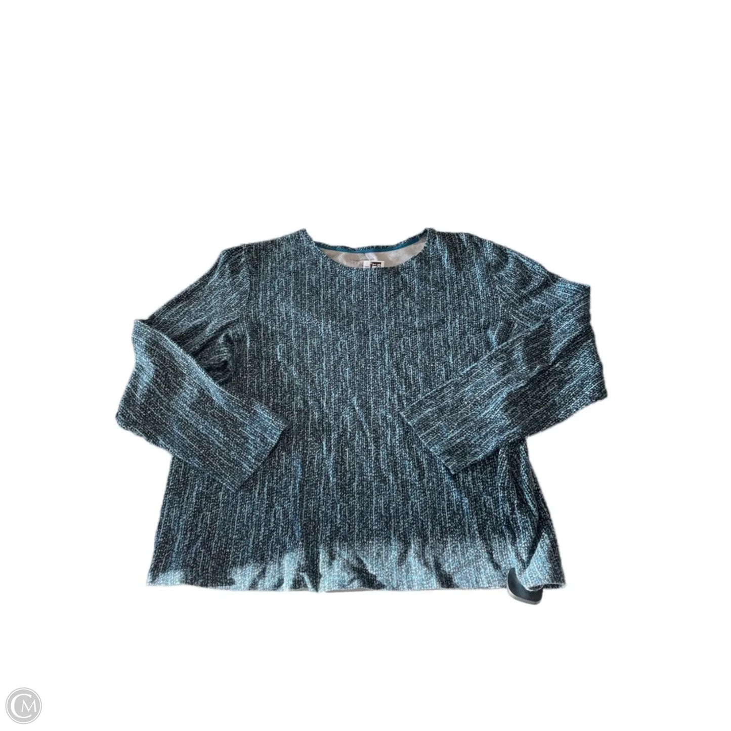 Top Long Sleeve By Croft And Barrow In Blue, Size: Xxl