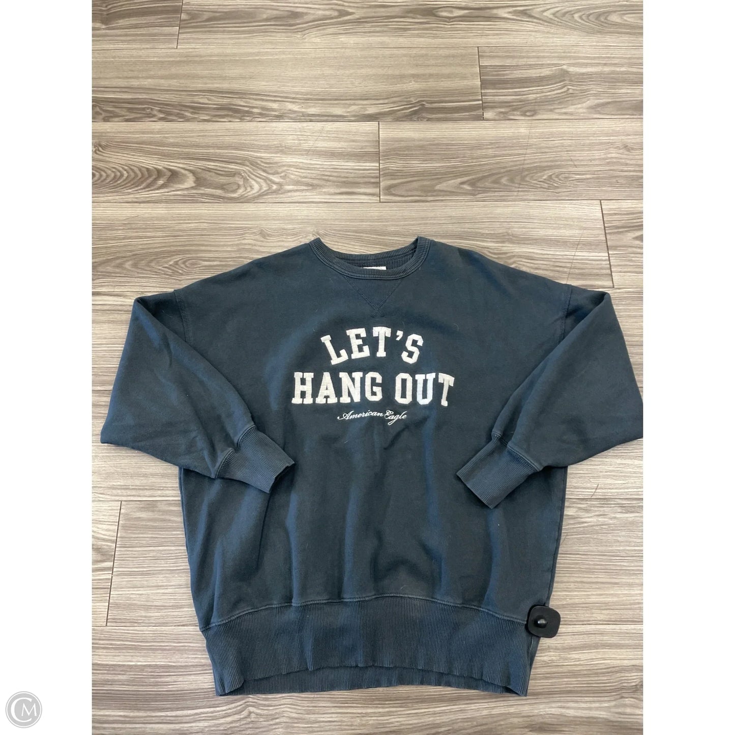 Sweatshirt Crewneck By American Eagle In Grey, Size: M