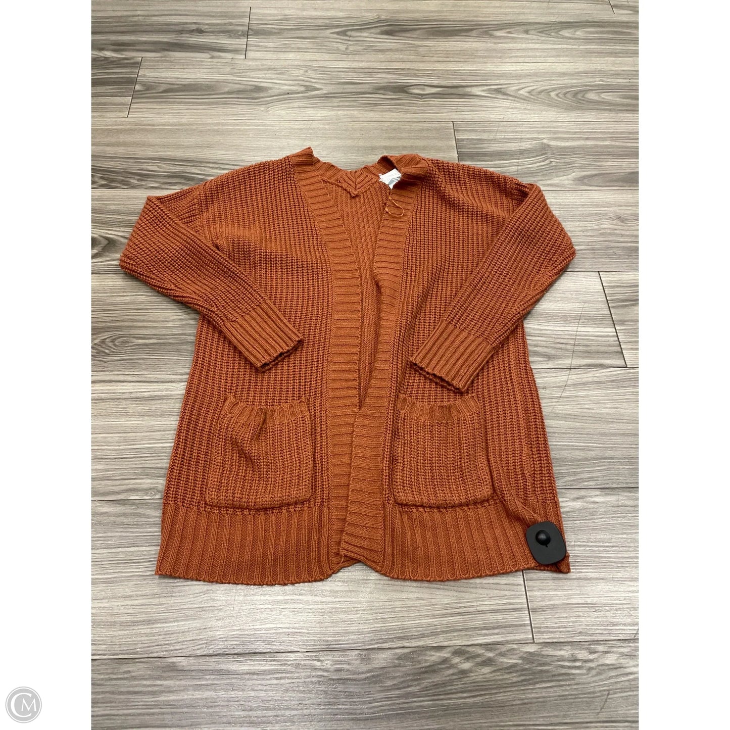 Cardigan By Pink Rose In Orange, Size: M