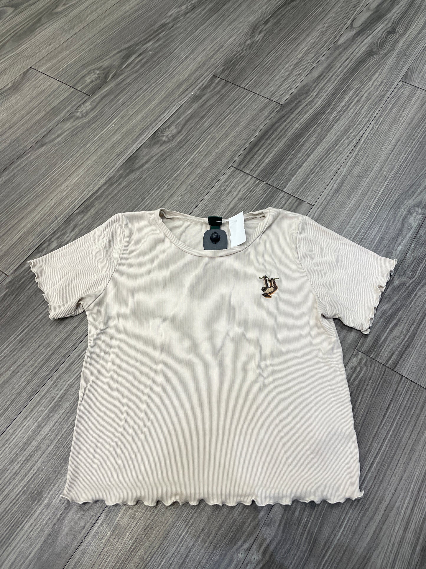 Top Short Sleeve By Wild Fable In Cream, Size: L