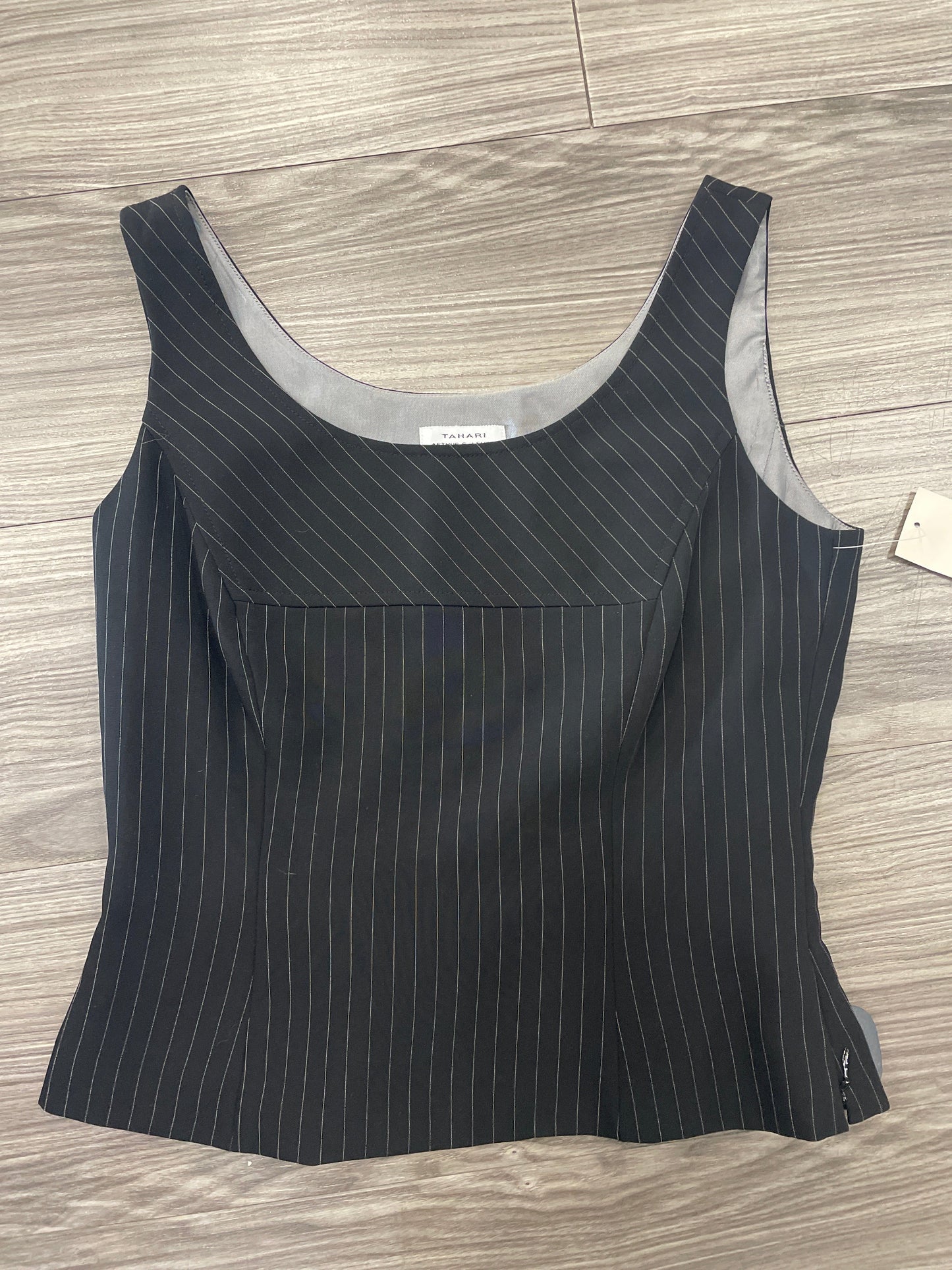 Black Tank Top Tahari By Arthur Levine, Size 4