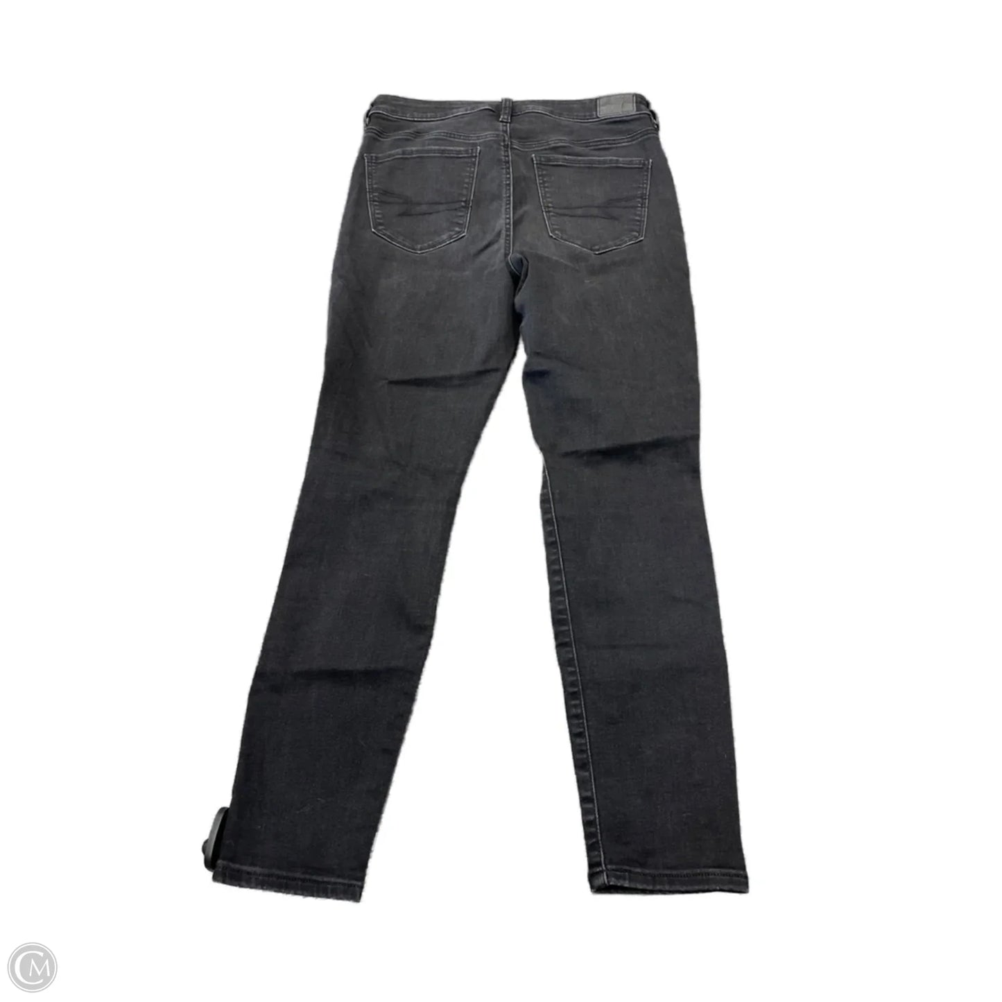 Jeans Straight By American Eagle In Black, Size: 12