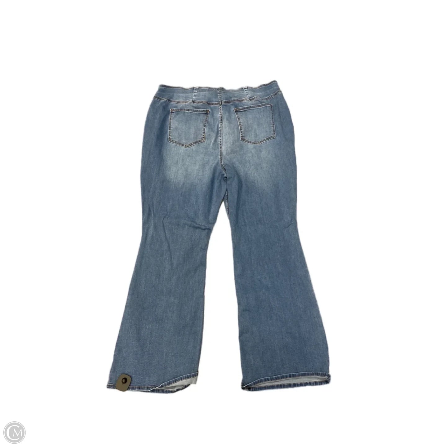 Jeans Flared By Cato In Blue Denim, Size: 22