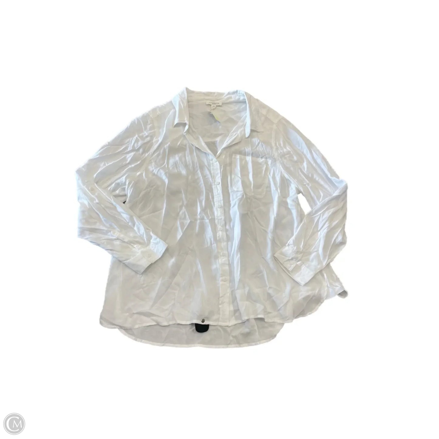 Top Long Sleeve By Beachlunchlounge In White, Size: 2x