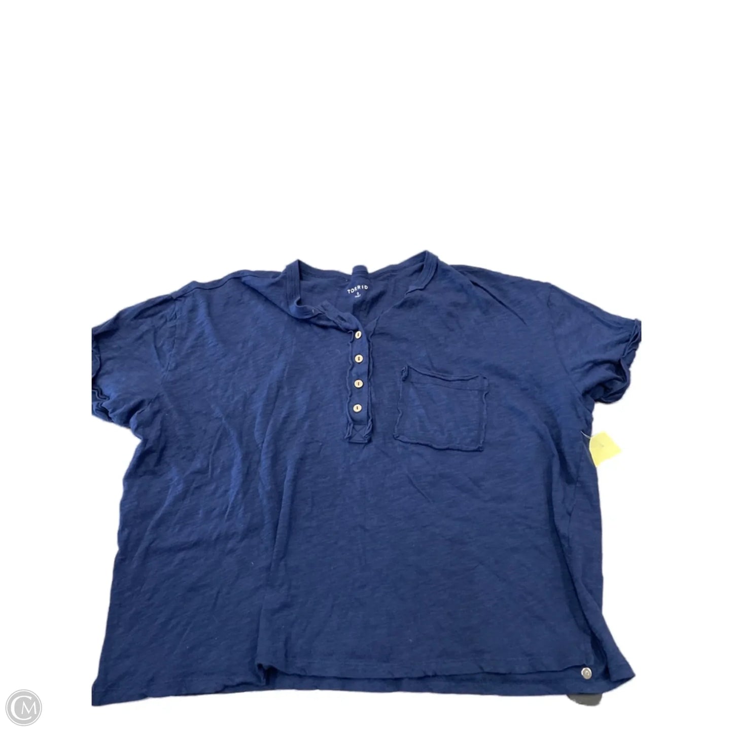 Top Short Sleeve By Torrid In Navy, Size: Xl