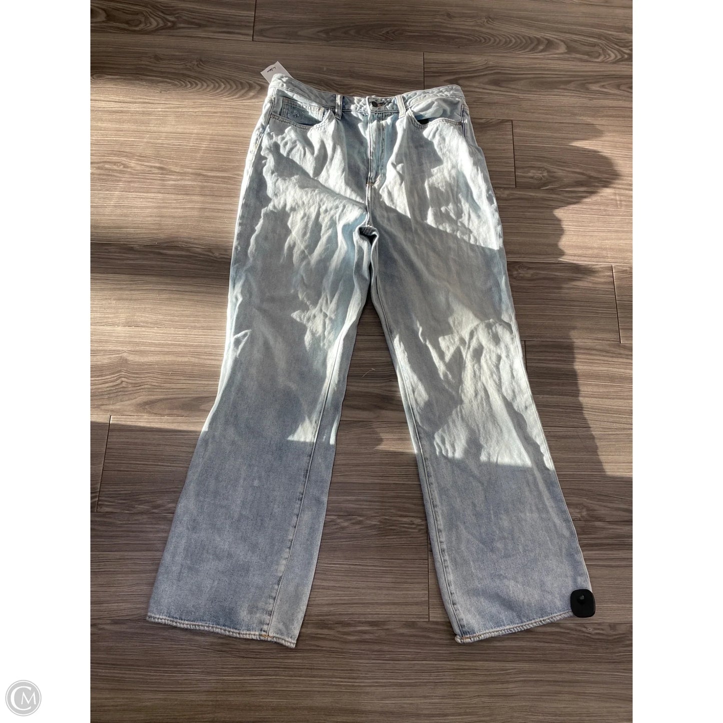 Jeans Flared By Sam Edelman In Blue Denim, Size: 16