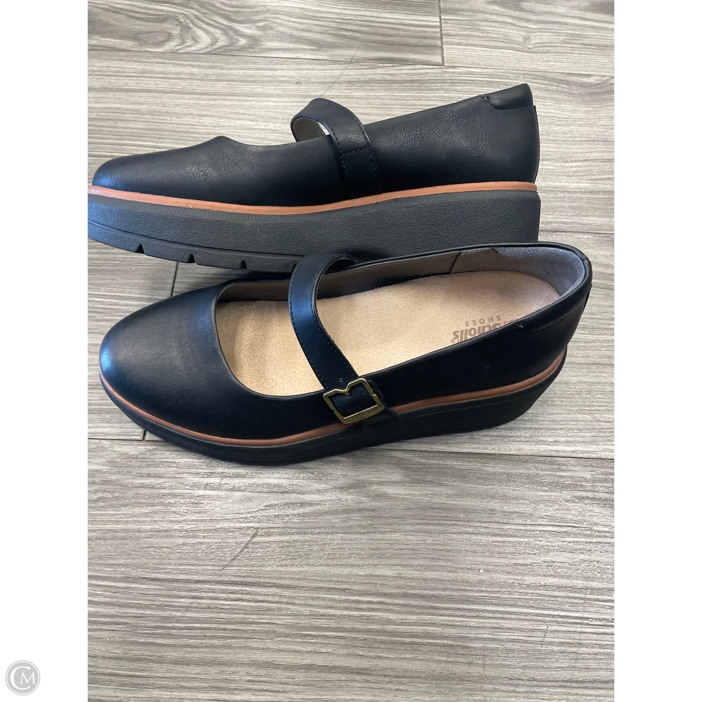 Shoes Heels Platform By Dr Scholls In Black, Size: 9