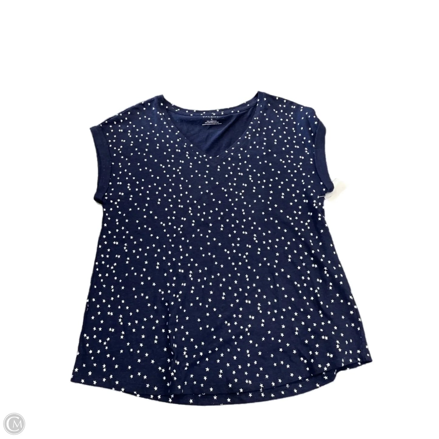 Top Short Sleeve By Talbots In Blue, Size: M