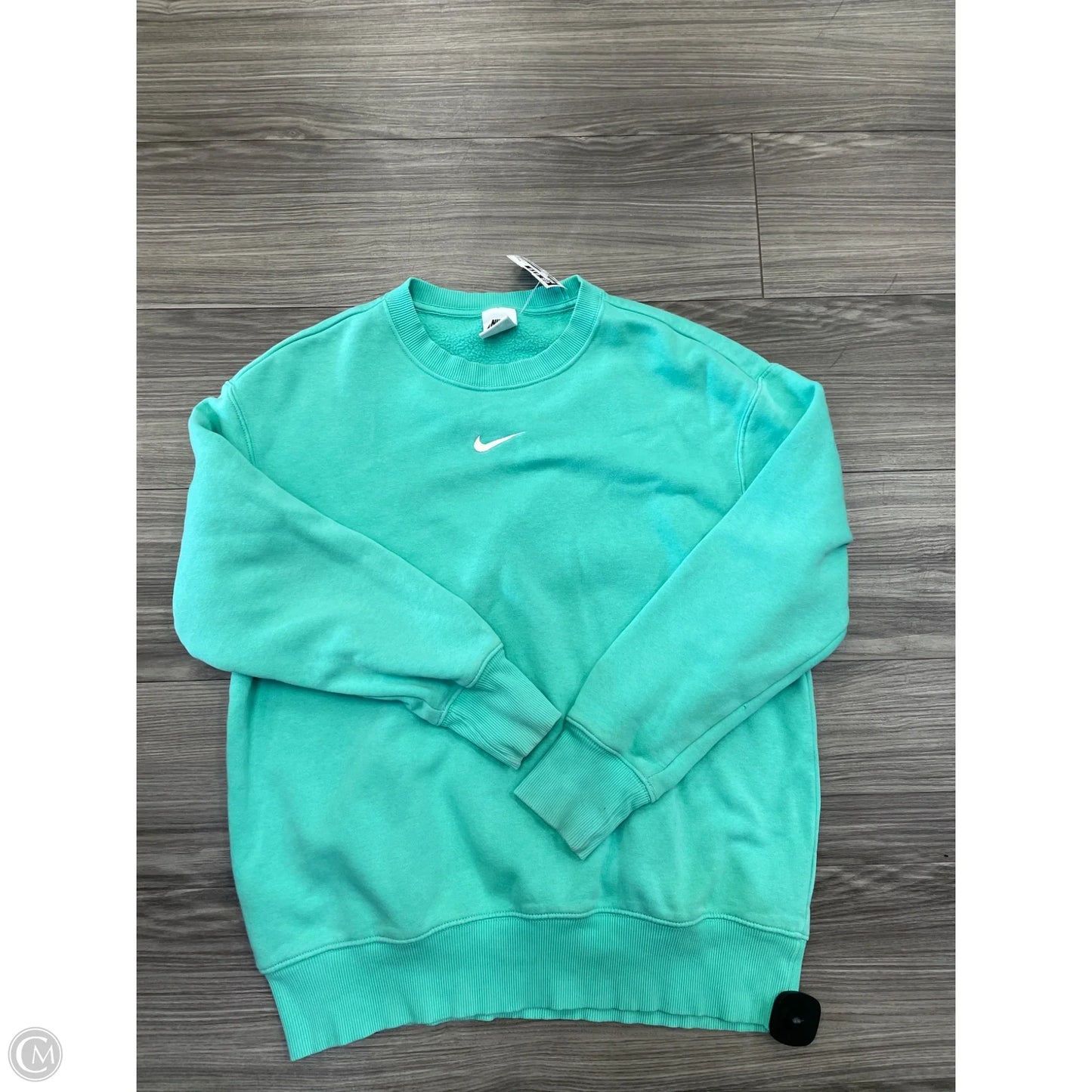 Athletic Sweatshirt Crewneck By Nike In Green, Size: Xs
