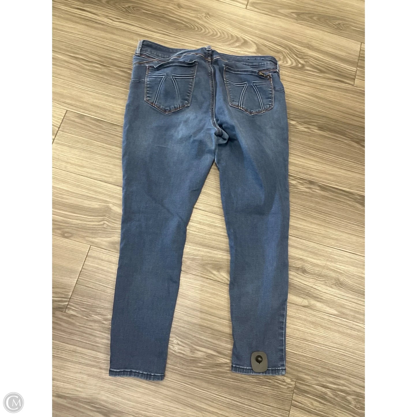 Jeans Skinny By Seven 7 In Blue Denim, Size: 14