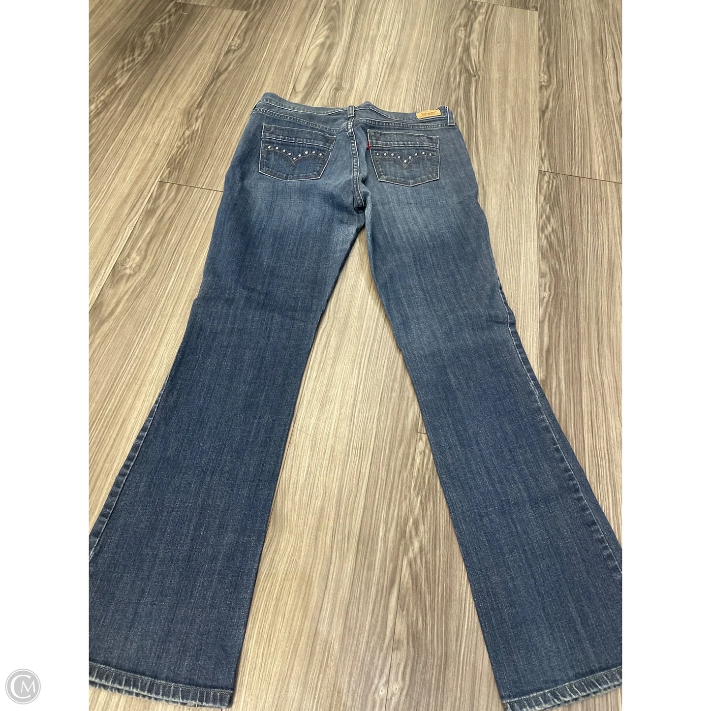 Jeans Boot Cut By Levis In Blue Denim, Size: 10
