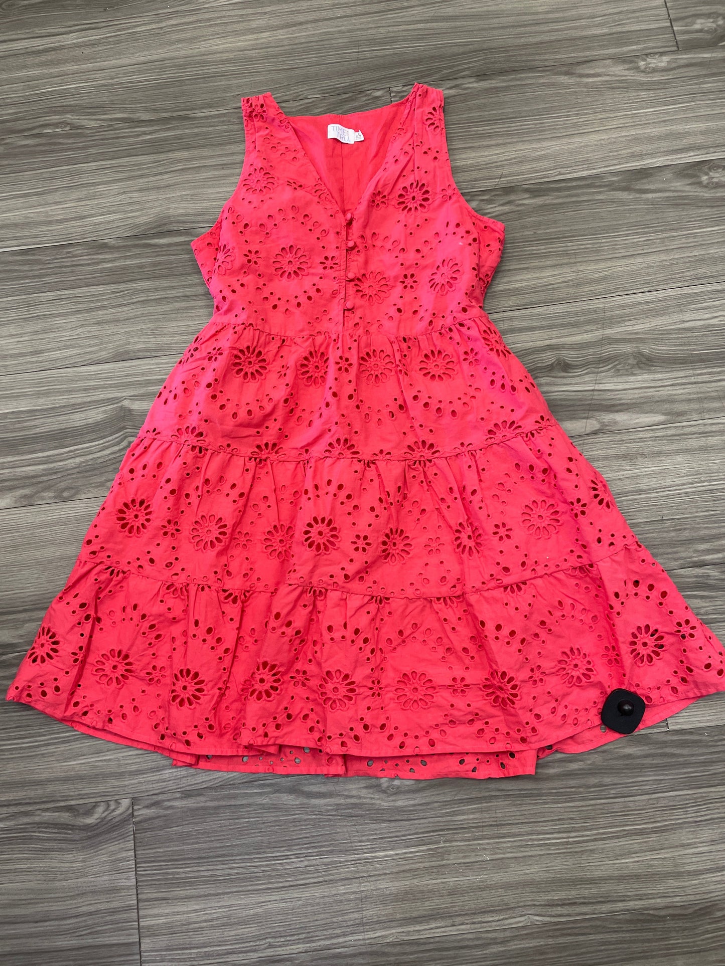 Dress Casual Short By Time And Tru In Pink, Size: S