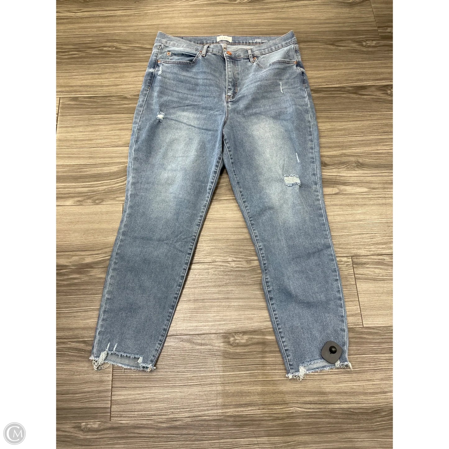 Jeans Straight By Nicole Miller In Blue, Size: 16