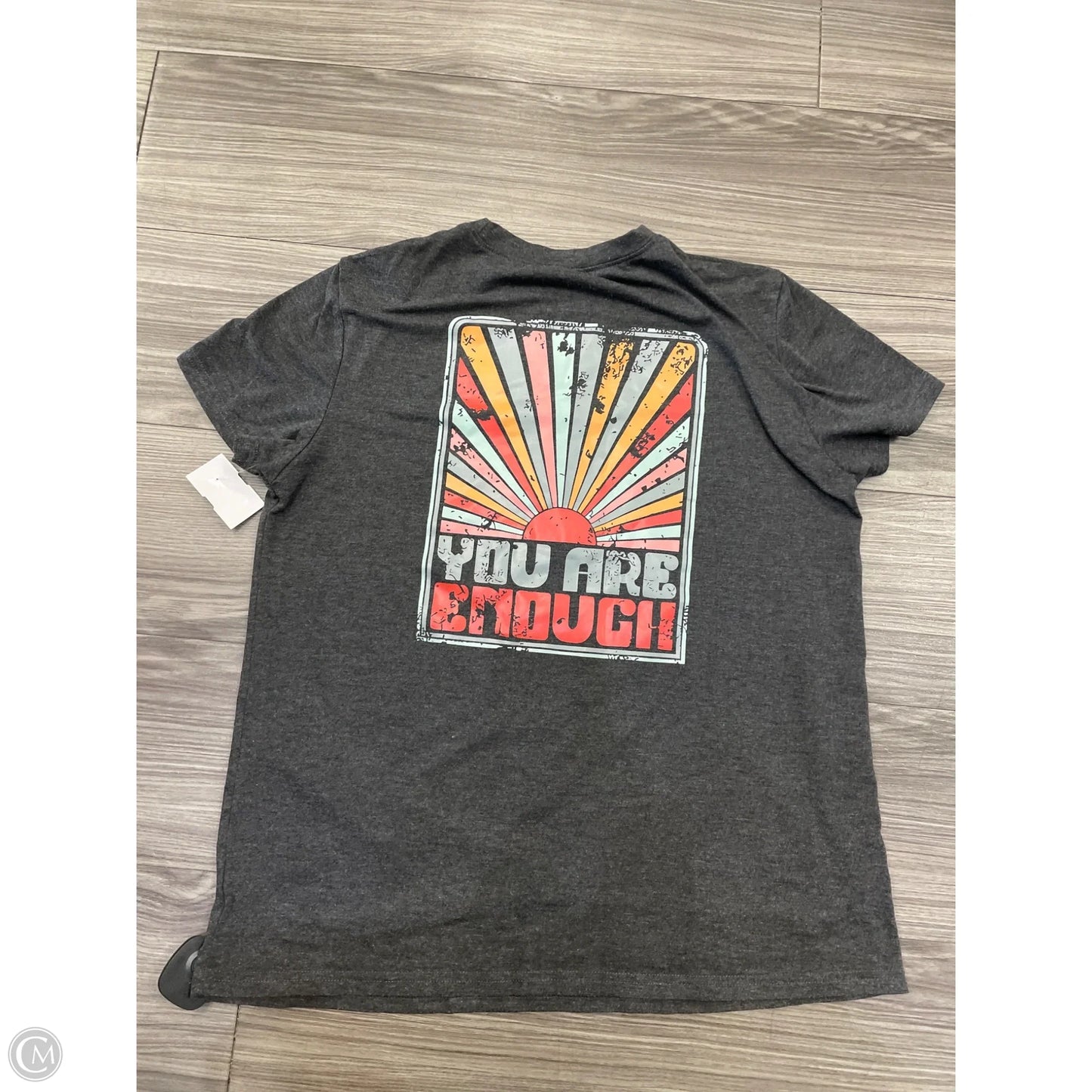 Top Short Sleeve By Clothes Mentor In Grey, Size: S