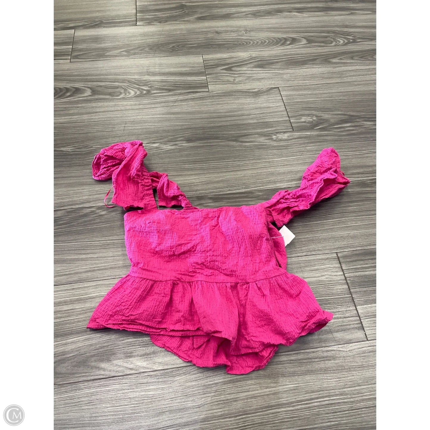 Top Short Sleeve By Mi Ami In Pink, Size: M