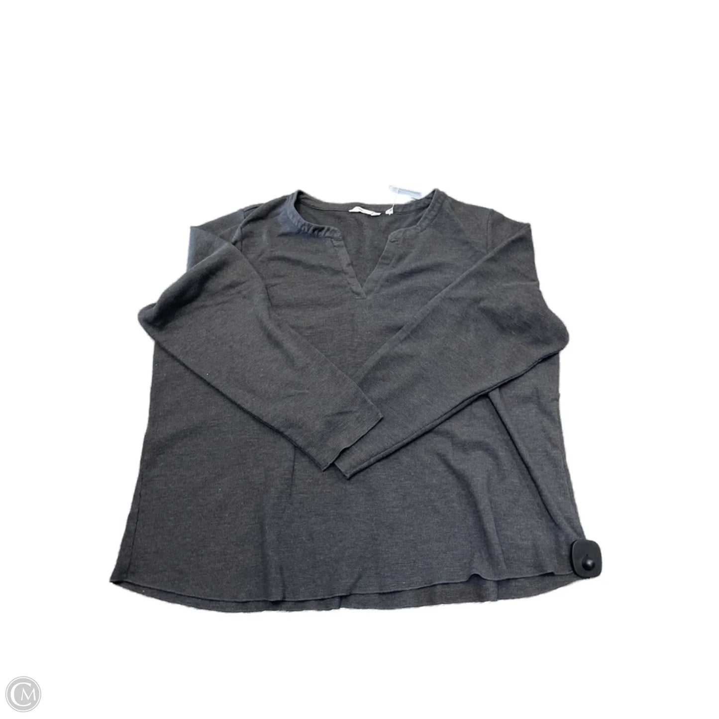 Top Long Sleeve By Cmc In Grey, Size: 3x