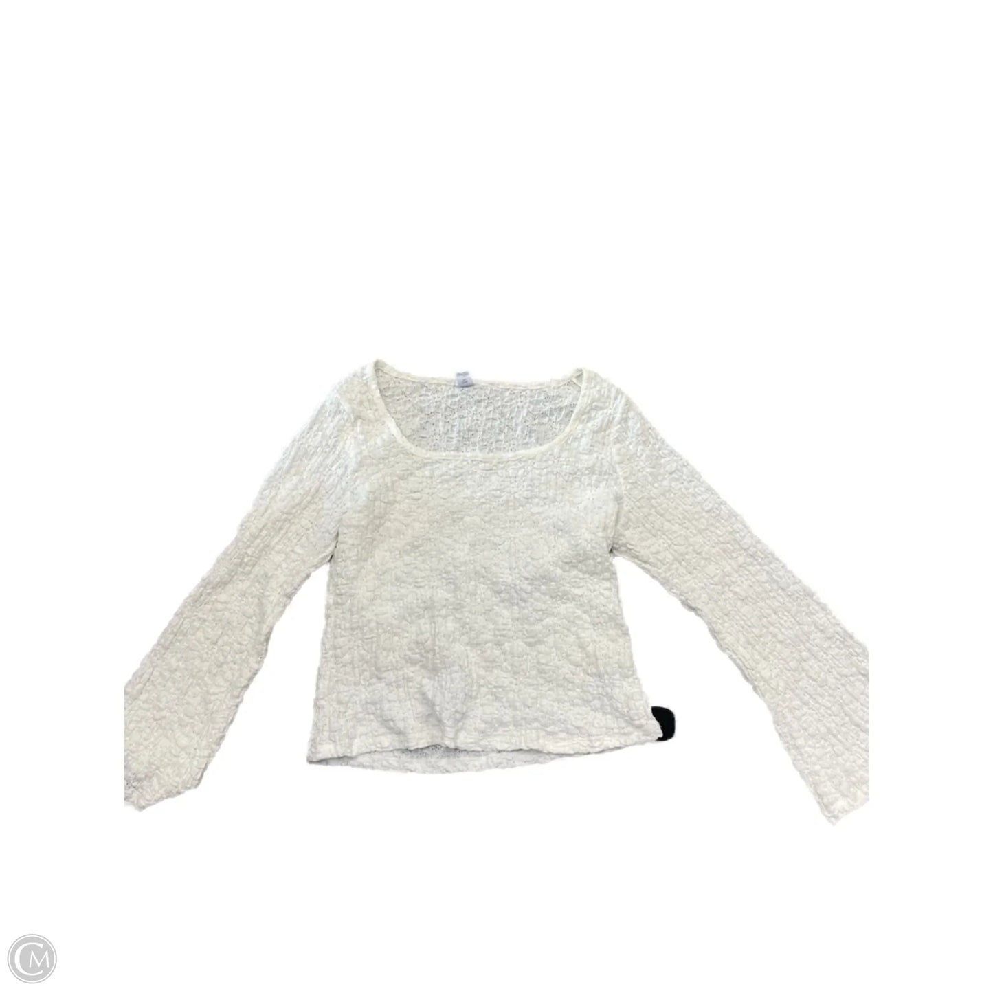 Top Long Sleeve By Old Navy In White, Size: Xl