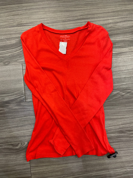 Top Long Sleeve By Old Navy In Red, Size: M