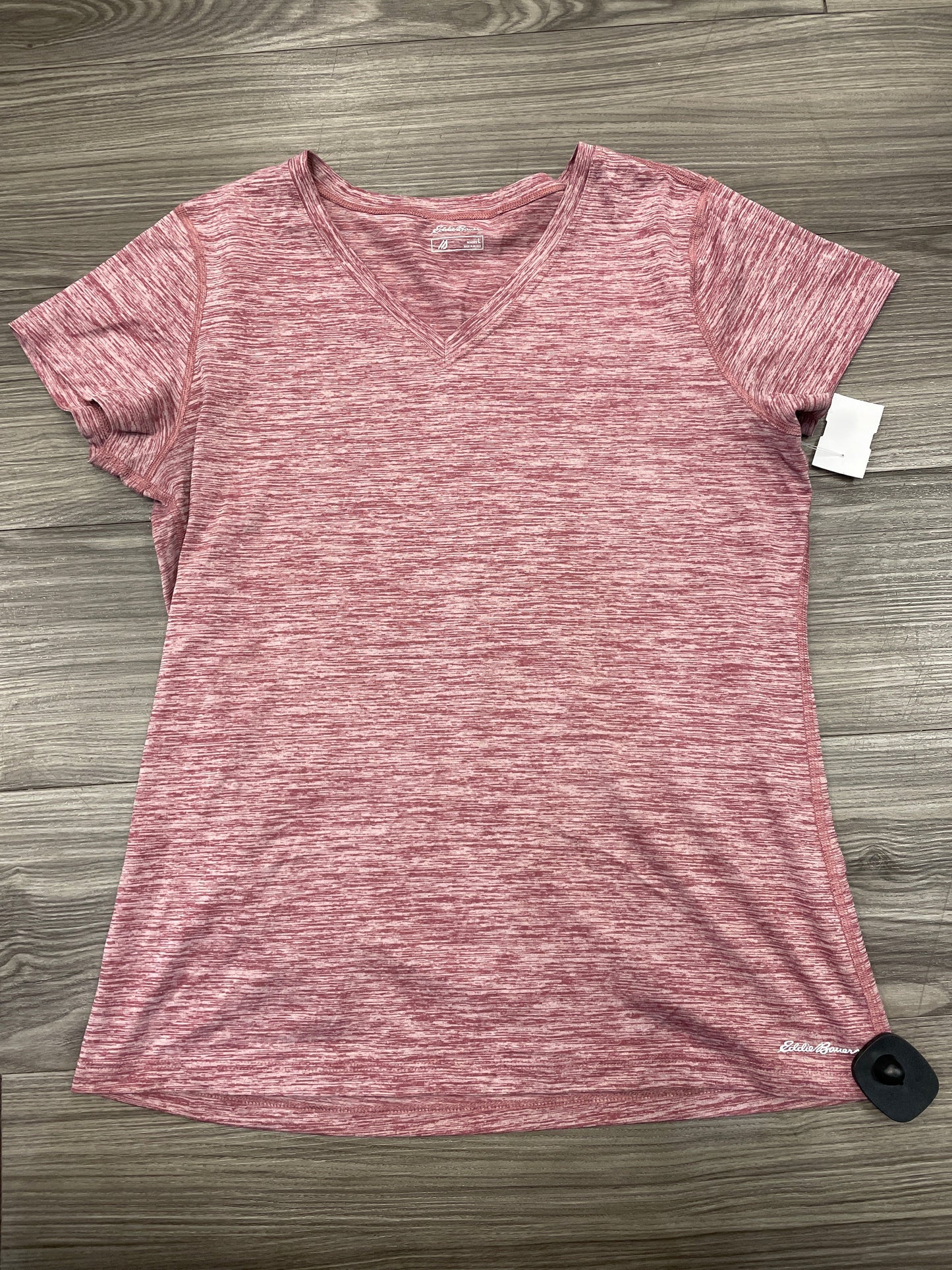 Top Short Sleeve By Eddie Bauer In Pink, Size: L