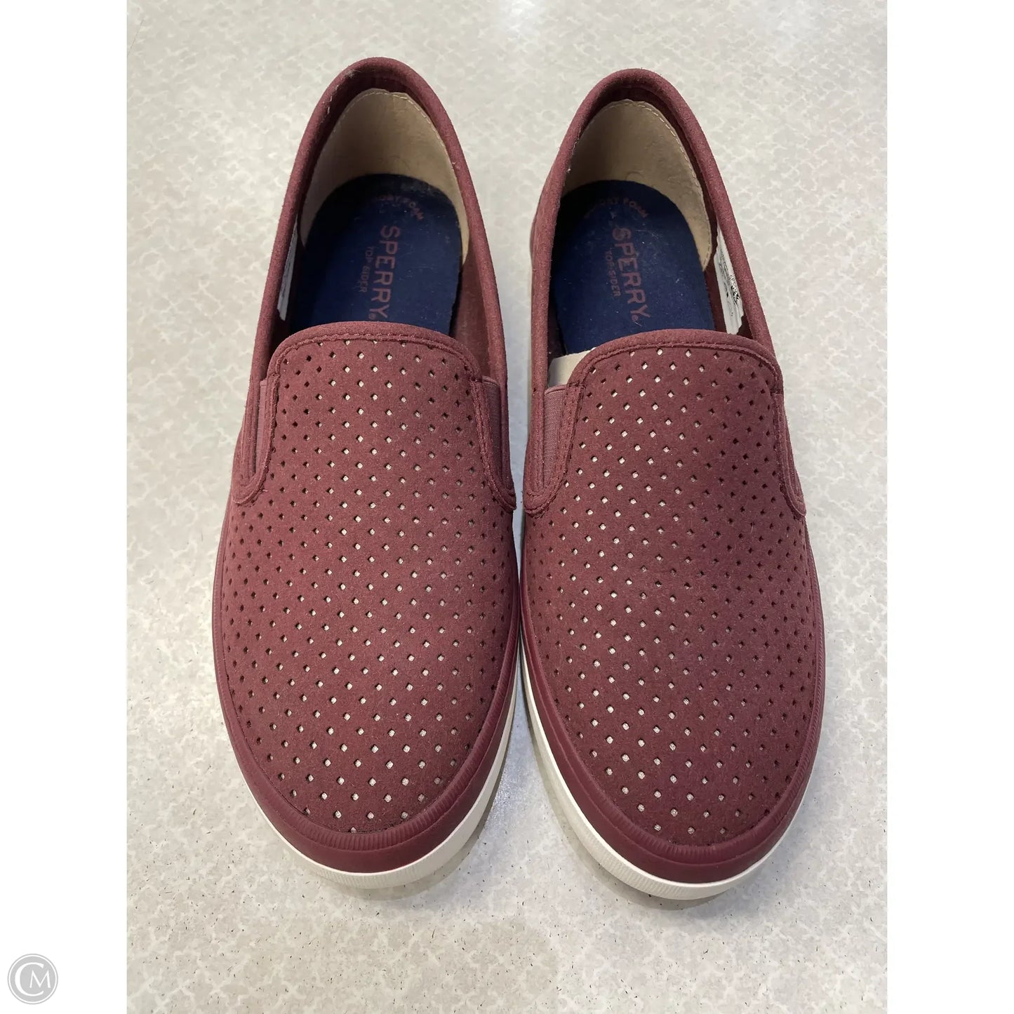 Shoes Sneakers By Sperry In Red, Size: 8.5