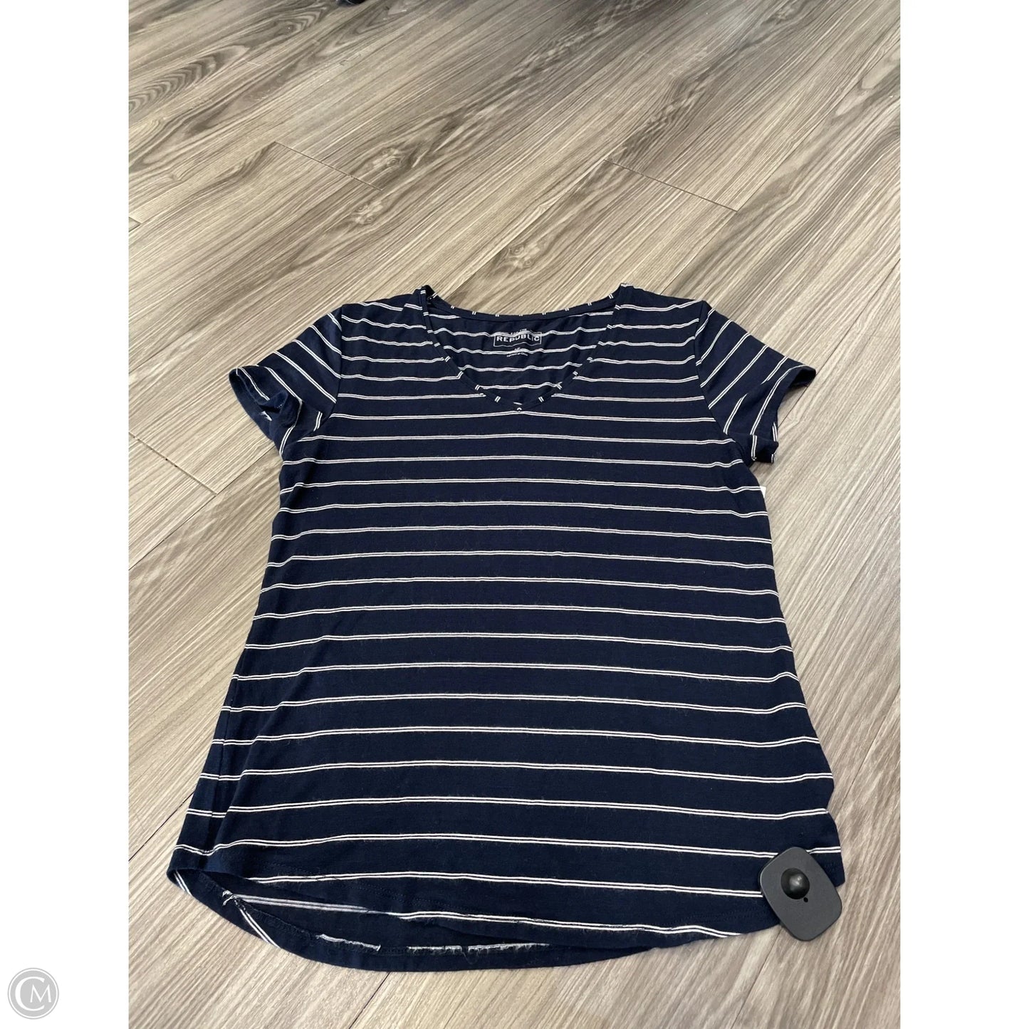 Top Short Sleeve By For The Republic In Navy, Size: S